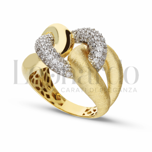 Anelli Anello Grumetta da Donna in Oro 18 Carati Misura anello: 15 Finitura o soggetti: Lucida e satinata 7,2g