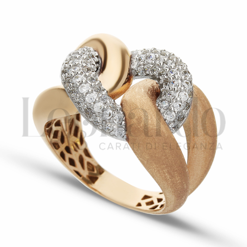 Anelli Anello Grumetta da Donna in Oro 18 Carati Misura anello: 20 6,2g