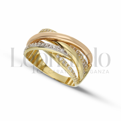 Anelli Anello in 3D da Donna Oro 18 Carati Misura anello: 15 5,5g