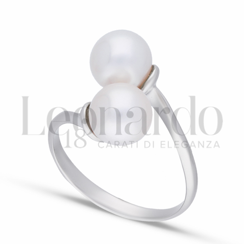 con Perla in Oro Bianco da 3,2gr.
