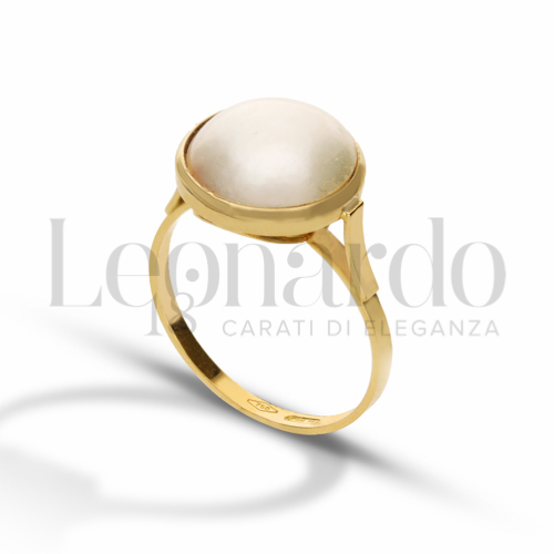 con Perla in Oro Giallo da 3,1gr.