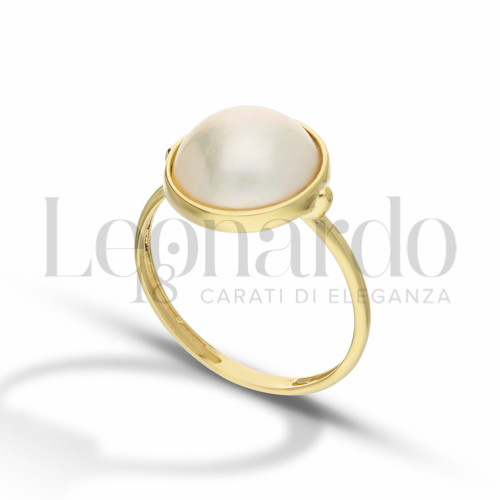 Modello 1 ° Misura con Perla in Oro Giallo da 2gr.