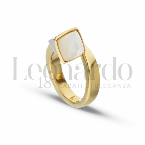 con Madreperla in Oro Giallo e Oro Bianco da 4,4gr.