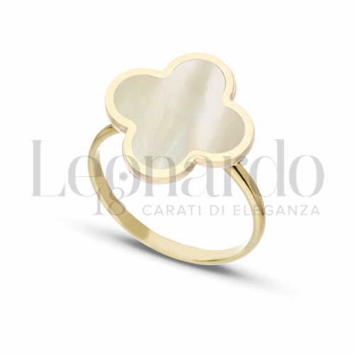 Modello 4° Misura con Madreperla in Oro Giallo da 2,4gr.