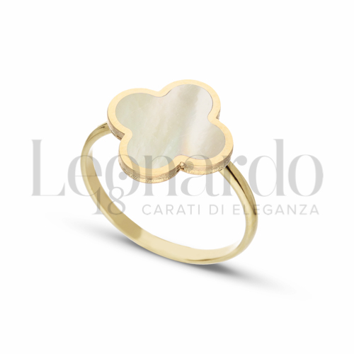 Modello 3° Misura con Madreperla in Oro Giallo da 2gr.