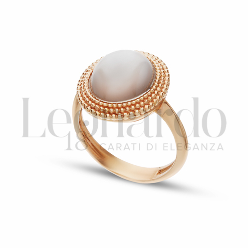 con Pietra Grigia in Oro Rosa da 5,8gr.