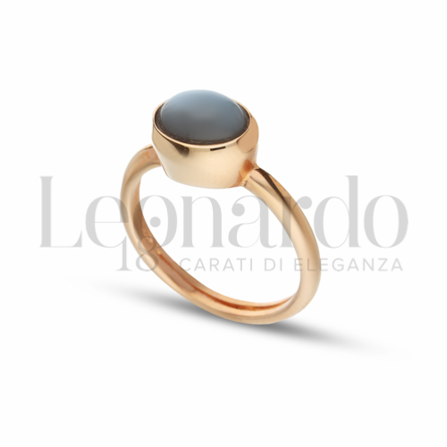con Pietra Grigia in Oro Rosa da 3,8gr.