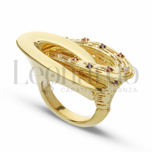 Anelli Anello Elettroformato da Donna in Oro 18 Carati Misura anello: 16 Finitura o soggetti: Lucida e satinata 6,6g