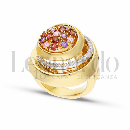 Anelli Anello Elettroformato da Donna in Oro 18 Carati Misura anello: 17 Finitura o soggetti: Tondo 6,5g