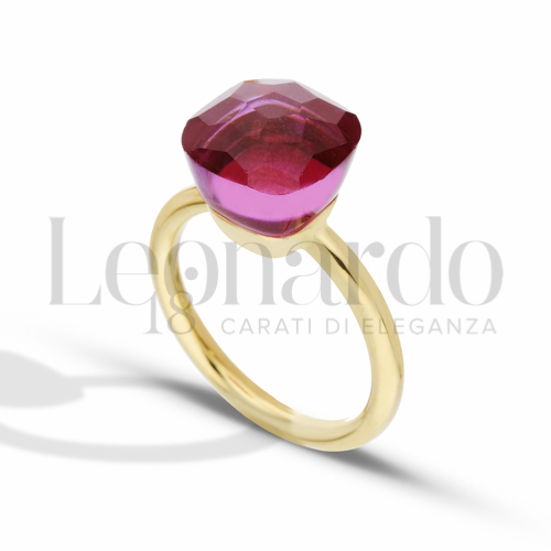 con Pietra Idrotermale Viola in Oro Giallo da 3,2gr.