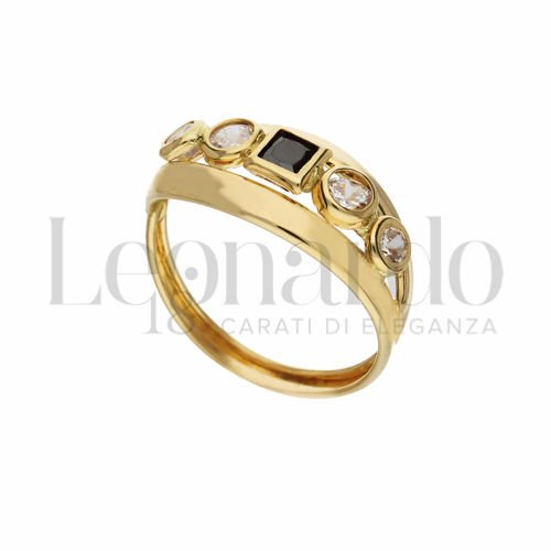 con Pietra Viola in Oro Giallo da 1,9gr.