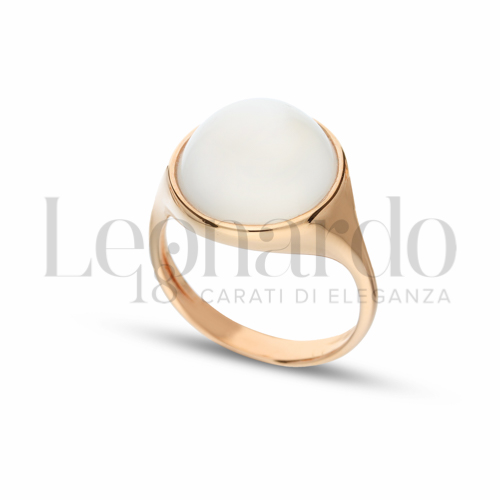 con Pietra Bianca in Oro Rosa da 4,8gr.