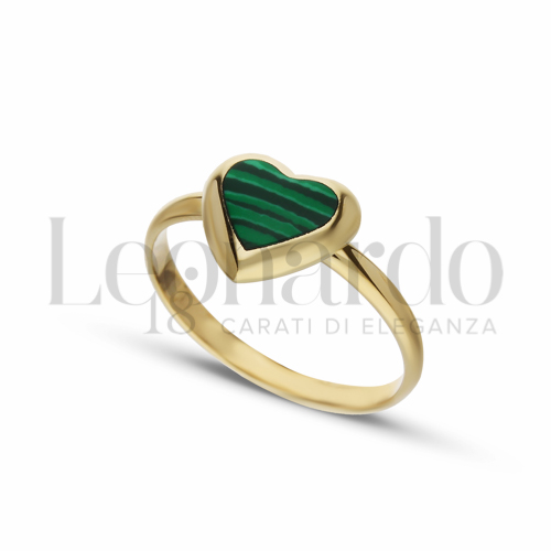 con Malachite in Oro Giallo da 1,8gr.