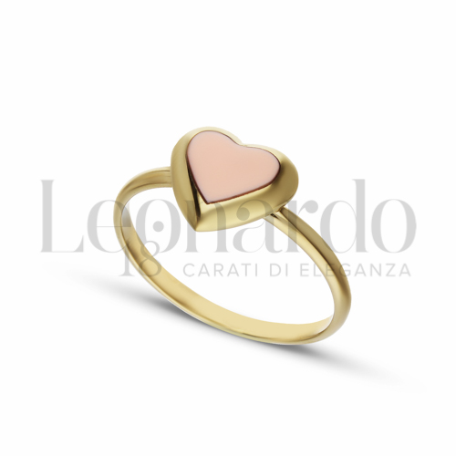con Pasta di Corallo Rosa in Oro Giallo da 1,8gr.