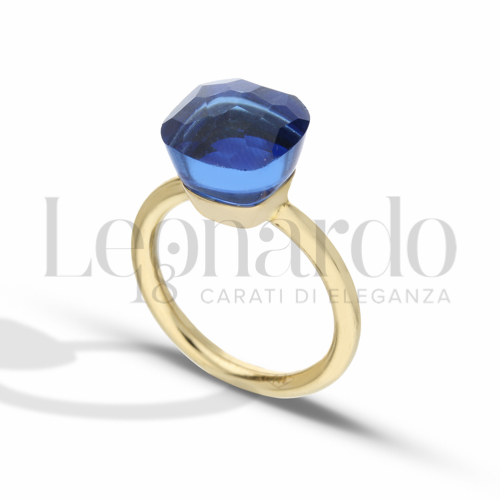 con Tanzanite Idrotermale in Oro Giallo da 3,1gr.