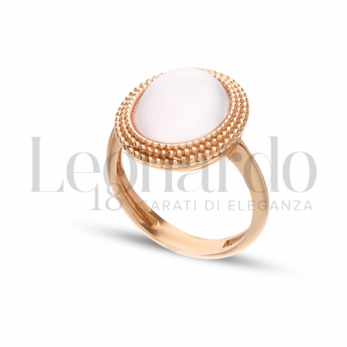 con Pietra Rosa in Oro Rosa da 5,9gr.