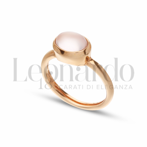 con Pietra Rosa in Oro Rosa da 3,9gr.