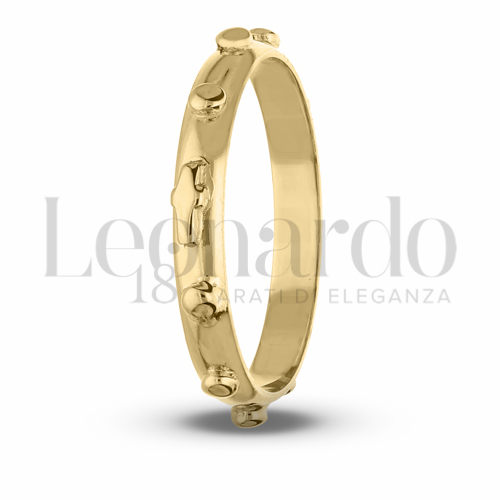 Anelli Anello Rosario in Oro 18 Carati Modello: Tornito Misura anello: N° 31 2g