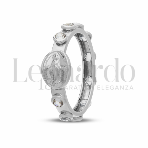 Modello Miracolosa con Zircone bianco in Oro Bianco da 1,8gr.