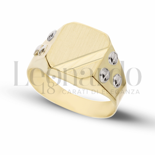 Modello Stampato in Oro Giallo e Oro Bianco da 4,2gr.