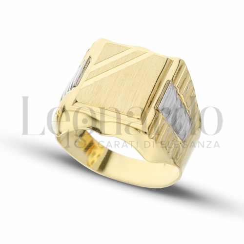 Modello Stampato in Oro Giallo e Oro Bianco da 7gr.