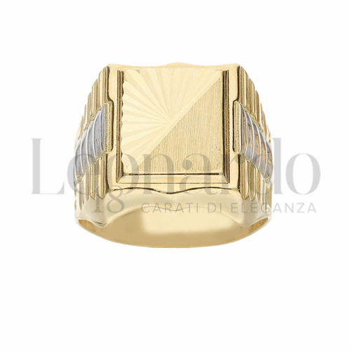 Modello Stampato in Oro Giallo e Oro Bianco da 7gr.