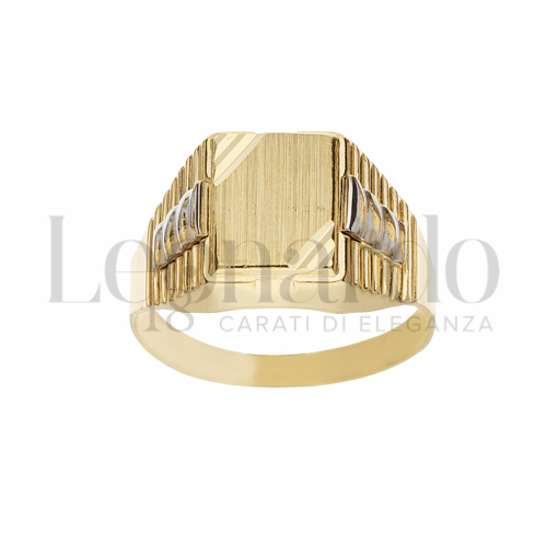 Modello Stampato in Oro Giallo e Oro Bianco da 3,3gr.