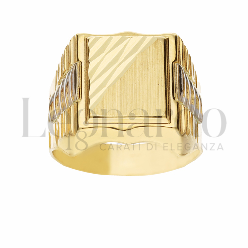 Modello Stampato in Oro Giallo e Oro Bianco da 7,3gr.