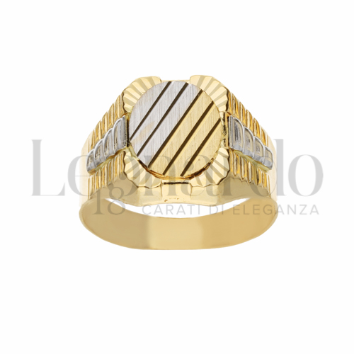 Modello Stampato in Oro Giallo e Oro Bianco da 4,7gr.