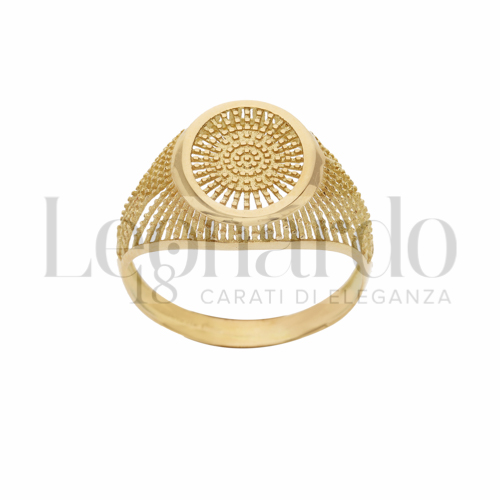 Modello Ovale in Oro Giallo da 2,5gr.
