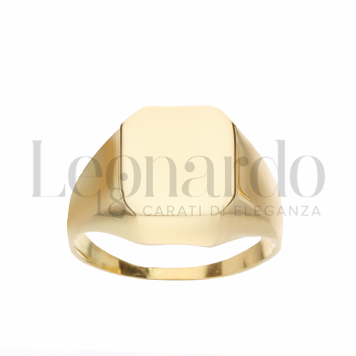 Modello Rettangolo con bordi stondati in Oro Giallo da 6gr.