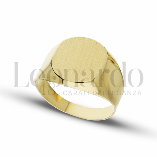 Anelli Anello a scudo Quadrato con angoli arrotondati da Uomo in Oro 18 Carati Modello: Stampato Finitura o misura: Satinata Misura anello: 25 3,4g