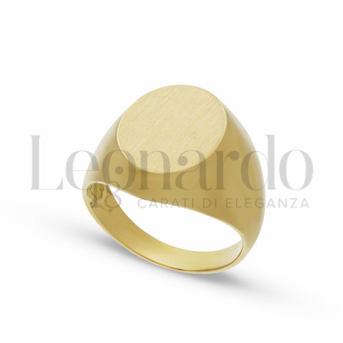 Anelli Anello a scudo da Uomo in Oro 18 Carati Modello: Ovale Finitura o misura: Satinata Misura anello: 7,9g