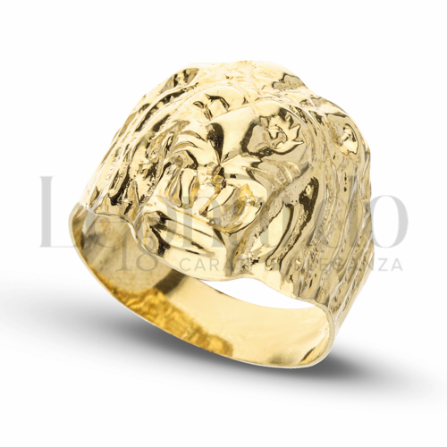 Anelli Anello Leone da Uomo in Oro 18 Carati Modello: Stampato Finitura o misura: 2° misura anello: 23 5,2g