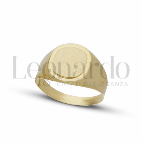 Anelli Anello a Scudo da Uomo in Oro 18 Carati Modello: Ovale Finitura o misura: Satinata Misura anello: 29 2,4g