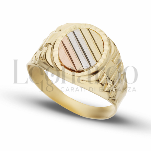 Modello Stampato in Oro Giallo, Oro Bianco e Oro Rosa da 4,5gr.