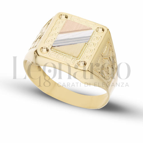Modello Stampato in Oro Giallo, Oro Bianco e Oro Rosa da 4,6gr.