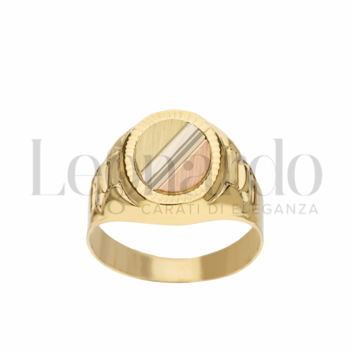 Modello Scatolato in Oro Giallo, Oro Bianco e Oro Rosa da 3,9gr.