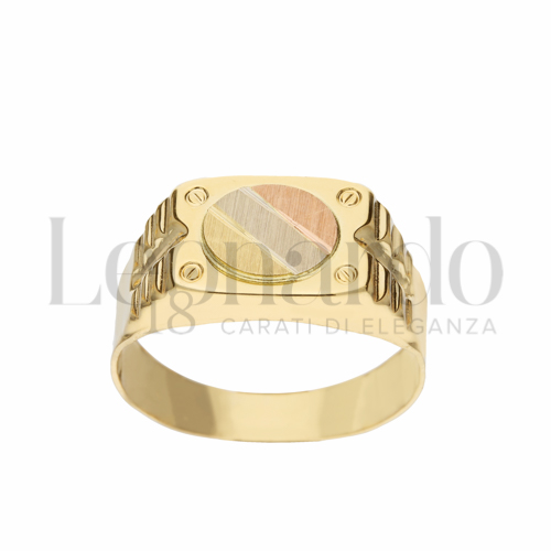 Modello Scatolato in Oro Giallo, Oro Bianco e Oro Rosa da 5gr.