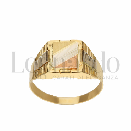 Modello Stampato in Oro Giallo, Oro Bianco e Oro Rosa da 3,8gr.
