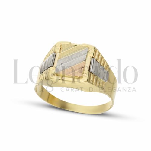 Modello Stampato in Oro Giallo, Oro Bianco e Oro Rosa da 3,7gr.