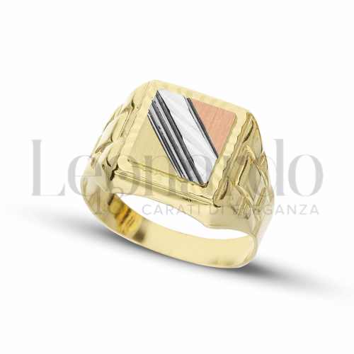 Modello Stampato in Oro Giallo, Oro Bianco e Oro Rosa da 4,8gr.