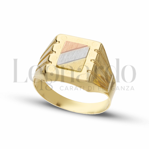 Modello Stampato in Oro Giallo, Oro Bianco e Oro Rosa da 4,8gr.