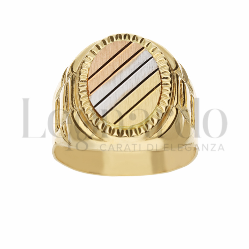 Modello Stampato in Oro Giallo, Oro Bianco e Oro Rosa da 6,4gr.