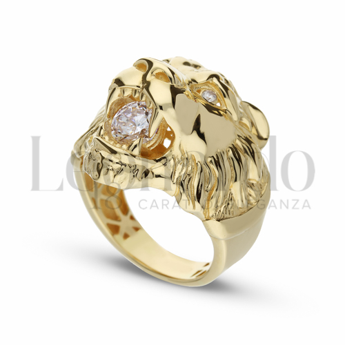 con Zircone bianco in Oro Giallo da 12,1gr.