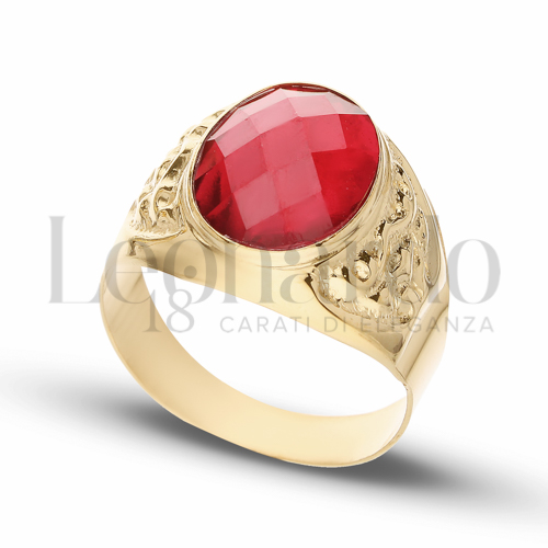 Anelli Anello a scudo ovale da Uomo in Oro 18 Carati Modello: Scatolato Finitura o misura: Lucida Misura anello: 19 7,2g