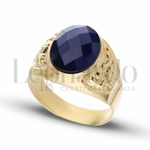 Anelli Anello a scudo ovale da Uomo in Oro 18 Carati Modello: Scatolato Finitura o misura: Lucida Misura anello: 28 7g