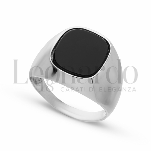 Anelli Anello a scudo da Uomo in Oro 18 Carati Modello: Rettangolo con bordi stondati Finitura o misura: Lucida Misura anello: 26 10,5g