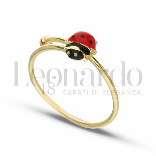 Regolabile con Smalto in Oro Giallo da 1gr.
