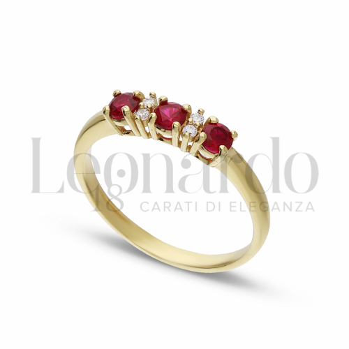 Set Di 5 Anelli Impilabili Donna – Oro 14K E Zirconia Cubica – Minimal, Non Sbiadisce (Taglie 6-10)